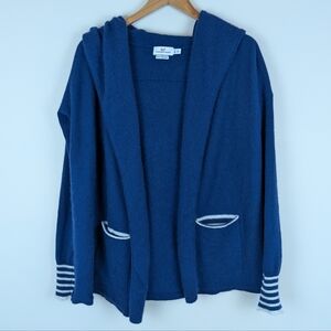 Vineyard Vines Oversized Hooded Open Front Wool Cashmere Blend Cardigan Sweater